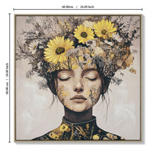 Load image into Gallery viewer, Beauty Posters Beauty Lady Wall Art Floral Canvas Artwork For Living Room - Ginger