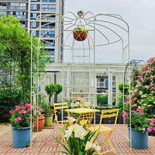 Load image into Gallery viewer, Metal Garden Arch Iron Garden Arbors Gazebo Dia High Birdcage Shape Pergola Pavilion For Wedding Ceremony