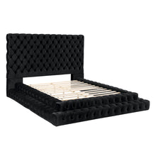 Load image into Gallery viewer, Tufted Oversized Headboard Platform Bed With Fully Upholstered Frame