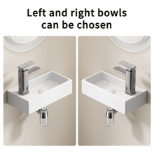 Load image into Gallery viewer, Wall Mounted Bathroom Sink With Faucet And Drain