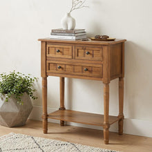 Load image into Gallery viewer, Console Table With Shelf Three Drawers - Natural
