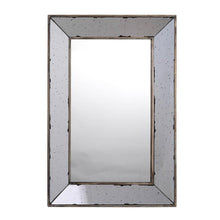 Load image into Gallery viewer, 20" Framed Antiqued Accent Mirror - Silver