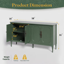 Load image into Gallery viewer, Vintage Buffet Cabinet With Adjustable Shelves