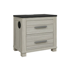 Load image into Gallery viewer, Augusta - Nightstand With Top, 2 Drawers, Block Feet - Beige Brown