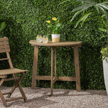 Load image into Gallery viewer, Outdoor Half Round Folding Acacia Wood Bistro Table