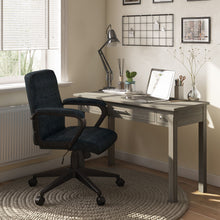Load image into Gallery viewer, Brewer - Swivel Office Chair - Distressed Blue