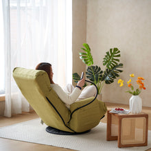 Load image into Gallery viewer, Adjustable Swivel Lounge Chair With 360 Degree Rotating Seat And Headrest Support