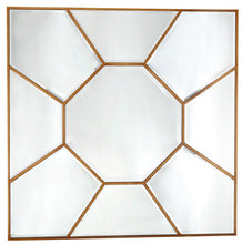 Load image into Gallery viewer, 35" Square Metal Framed Accent Mirror - Gold