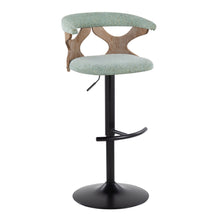 Load image into Gallery viewer, Gardenia - Contemporary Adjustable Barstool With Swivel With Rounded T Footrest (Set of 2)
