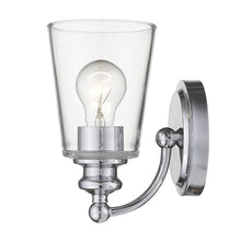 Load image into Gallery viewer, One Light Glass Shade Wall Sconce - Silver