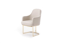 Load image into Gallery viewer, Modern Upholstered Fabric Dining Arm Chair - Gray