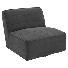 Load image into Gallery viewer, Manhattan - Swivel Tufted Chair Armless Accent Chair, 360 Degree Swivel Base - Charcoal