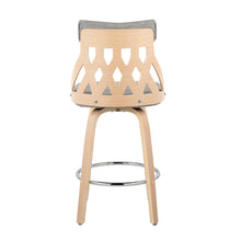 Load image into Gallery viewer, York - Mid-Century Modern Counter Stool - Natural / Light Gray