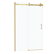 Load image into Gallery viewer, Modern Single Slide Shower Door, Tempered Glass, Stainless Steel Frame