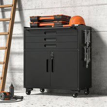 Load image into Gallery viewer, Rolling Tool Cabinet Heavy Duty Garage Storage With Lockable Doors