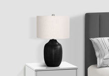 Load image into Gallery viewer, Lighting, Table Lamp, Ceramic, Contemporary - Black / Cream