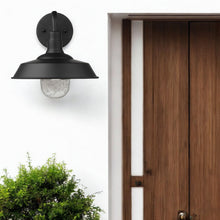 Load image into Gallery viewer, Shallow Plate Shape Wall Light - Matte Black