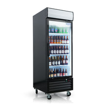Load image into Gallery viewer, Glass Door Merchandiser Refrigerator Swing Door Commercial Display Refrigerators Merchandising Refrigeration With LED Top Panel