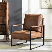 Load image into Gallery viewer, Classic Mid Century Modern Accent Chair With Durable Square Metal Frame, Armchair