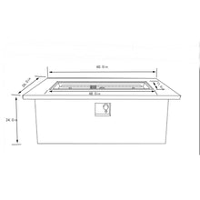Load image into Gallery viewer, Rectangular Propane Gas Fire Pit Table With 60000 Btu For Outdoor Spaces - Light Gray
