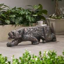Load image into Gallery viewer, Leopard Lightweight Concrete Bench - Copper