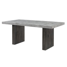 Load image into Gallery viewer, 78" Wood Double Pedestal Base Dining Table - Gray