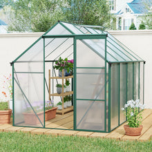 Load image into Gallery viewer, Polycarbonate house Raised Base And Anchor Aluminum Heavy Duty Walk-In houses For Outdoor Backyard In All Season