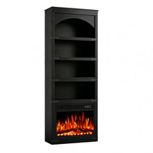 Load image into Gallery viewer, Four Tier USB Bookcase - Black
