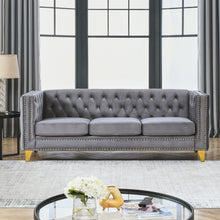Load image into Gallery viewer, Upholstered Couch Sofa With Button Tufting For Living Room