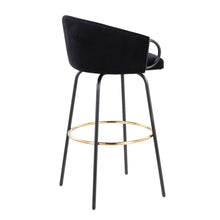 Load image into Gallery viewer, Claire - Contemporary / Glam Barstool With Footrest (Set of 2)