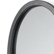 Load image into Gallery viewer, Bottle Mirrored Oval Wall Vase - Black / Clear