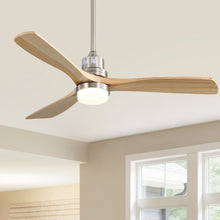 Load image into Gallery viewer, Indoor Ceiling Fan With Dimmable LED Light, 6 Speed Remote ControlLED DC Motor, Reversible Blades