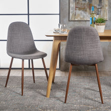 Load image into Gallery viewer, Modern Minimalist Fabric Dining Chair With Iron Legs