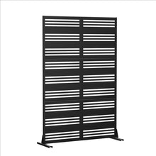 Load image into Gallery viewer, Three Panel Screen Room Divider (720178) - Black
