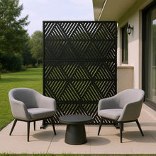 Load image into Gallery viewer, Three Panel Screen Room Divider (720170) - Black