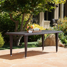 Load image into Gallery viewer, Reflect - Outdoor Dining Table With Rattan Cover - Dark Gray