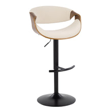 Load image into Gallery viewer, Curvo - Mid Century Modern Adjustable Barstool With Swivel & Rounded T Footrest (Set of 2)