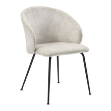 Load image into Gallery viewer, Velvet Upholstery Side Chairs 2 Piece Set With Metal Legs Modern Home Furniture - Beige