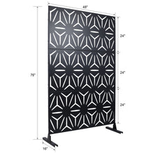 Load image into Gallery viewer, Outdoor & Indoor Metal Privacy Screen, Freestanding Decorative Panels
