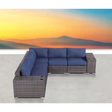 Load image into Gallery viewer, Modern Rattan Wicker Seating Group With Cushions