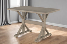 Load image into Gallery viewer, 48" Solid Wood Trestle Base Dining Table - Gray
