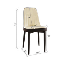 Load image into Gallery viewer, Modern Dining Chair With Cushions And Metal Legs