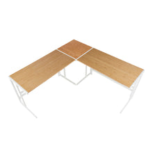 Load image into Gallery viewer, Roman - Industrial L Shaped Desk - White / Natural