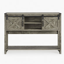 Load image into Gallery viewer, Farmhouse Entryway Table With Sliding Barn Door