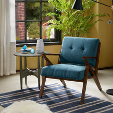 Load image into Gallery viewer, Lounge Chair With Tufted Upholstery And Solid Frame