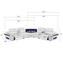Load image into Gallery viewer, Nova - Sectional With Bluetooth Speaker, LED And Lifting Wine Cabinet