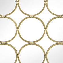 Load image into Gallery viewer, 27" Square Iron Framed Accent Mirror - Gold