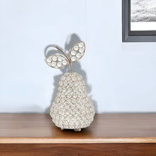 Load image into Gallery viewer, Decorative Pear Tabletop Sculpture - Silver / Clear