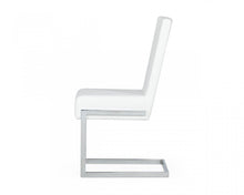 Load image into Gallery viewer, Modern Dining Chairs (Set of 2) - White / Silver