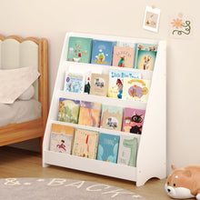 Load image into Gallery viewer, 4 Tier Bookshelf, Toddler Book Display Shelves